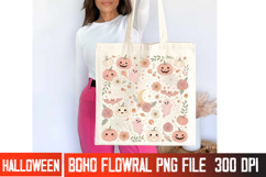 Halloween Flower Flowral Sublimation Design,Halloween Png Product Image 3