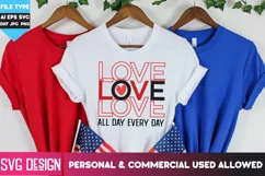 Love All Day Every Day SVG Cut Files / Valentine's Day Svg Product Image 3