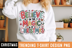 Believe in the Magic of Christmas Sublimation,Christmas png Product Image 1