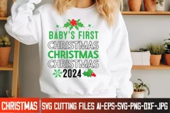 Baby’s First Christmas 2024 SVG /Christmas-SVG Design Product Image 1
