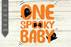 One Spooky Baby Svg. Baby's First Halloween Svg Product Image 2