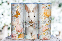 Easter Bunny Tumbler Wrap | 20oz Straight &amp; Tapered Tumbler Product Image 1
