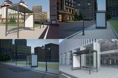 Bus Stop Bus Shelter Mockup Vol- 24 Product Image 2