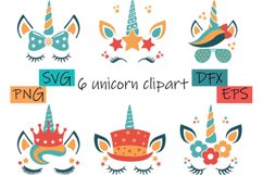 Unicorn Face Svg Clipart Product Image 1