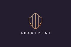 luxury apartment logo in modern style Product Image 1