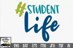 Student Life SVG Cut File - School SVG DXF EPS PNG JPG PDF Product Image 6