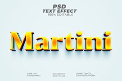 Martini Editable Text Effect Style Product Image 1