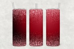 Brick Reds Sparkle Glitter Tumbler Wrap Sublimation Product Image 1