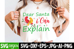 Dear Santa i Can Explain SVG Design| Christmas Santa Svg Product Image 2