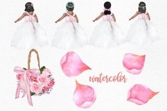 Flower girl clipart Wedding clipart Girls clipart Product Image 10