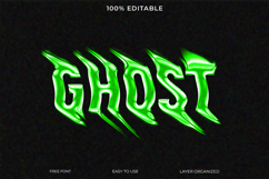 Glitch Effect 'GHOST' Text Design Product Image 1