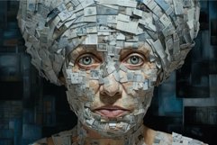 Surreal portrait with collage effect Product Image 1