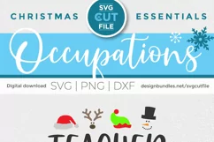 Christmas Teacher svg - Teacher Christmas svg-Christmas Crew Product Image 5