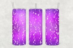 Bright Violet Glowing Glitter Tumbler Sublimation Product Image 1