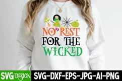No Rest For The Wicked SVG Cut File,Halloween SVG Design Product Image 3