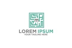 labyrinth with letter M logo Product Image 1