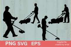 Lawn mowers svg, silhouettes of lawn mowers svg, lawn mowers Product Image 1