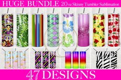 HUEG BUNDLE 20 Oz. Skinny Tumbler Sublimation / 47 Designs Product Image 1