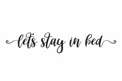 Let's Stay In Bed - Farmhouse Bedroom SVG DXF EPS Sign Product Image 2