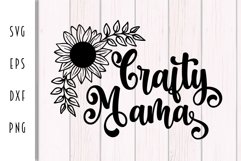 Crafty Mama with Flowers Cutting File Product Image 3