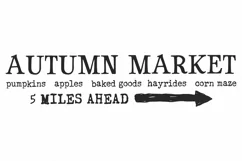 Autumn Market SVG | Vintage Sign SVG | Distressed Design Product Image 3