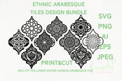 Christmas Ceramic Tiles Mandala SVG Designs bundle Arabesque Product Image 2