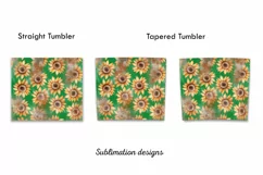 Sunflower Tumbler sublimation ,20 oz skinny tumbler Product Image 2