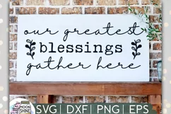 Our Greatest Blessings SVG DXF PNG EPS Cutting Files Product Image 1