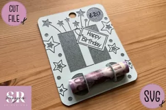 Birthday Money card | Paper cutting | Money card SVG Product Image 5