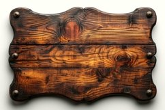 Vintage Wooden Nameplate Signboard Product Image 1