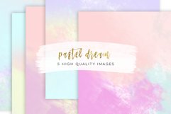 Pastel Dream Watercolor Digital Paper Backgrounds Product Image 1