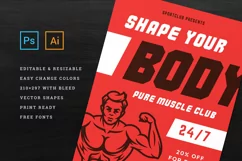 Fitness & Gym Sports Flyer Template Product Image 4