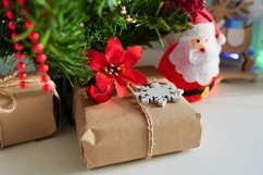 Christmas or new year gift box with decorations Product Image 1