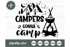Campers gonna camp SVG, camping svg, Camping Quote Svg Product Image 2