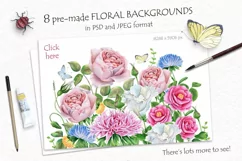 30%OFF! Watercolor Flowers and Bird Product Image 2