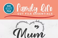 Mum svg - a mother's day SVG with mum heart shape Product Image 2