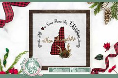 New Hampshire Plaid Christmas State Sublimation Product Image 1