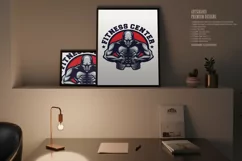 Gym Fitness Club Center Mascot SVG Illustrations Product Image 3