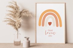 Digital cute rainbow print, Baby shower gift Product Image 1