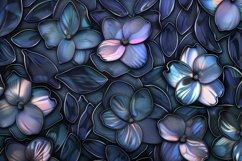 Flowers Glass Pattern Background Wallpaper Product Image 1