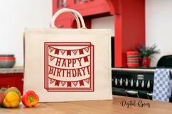 Happy Birthday paper cut design SVG / DXF / EPS / PNG files Product Image 4