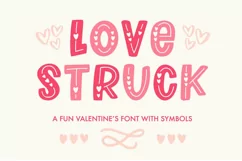Love Struck, Thick Valentine's Heart Font - Free Font Of The Week Product Image 10