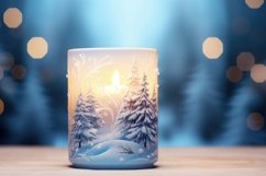 Winter Scented Candle Background Wallpaper Product Image 1