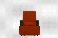 Isometric Arm Chair 3D isolated render Product Image 1