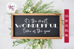 It's the Most Wonderful Time Of The Year SVG, Christmas SVG Product Image 1