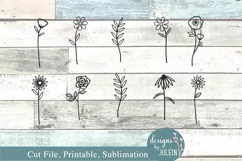 Wildflowers Design - SVG, Sublimation, Printable Product Image 4