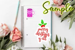 Kawaii Christmas Stickers I Holiday Planner Stickers Product Image 2