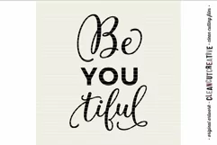 BeYOUtiful - SVG DXF EPS PNG - Free Design of The Week Product Image 3
