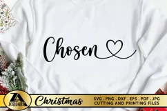Chosen SVG Christian SVG PNG EPS DXF Blessed SVG Cut Files Product Image 1