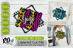 Gigi Brushstroke - A Layered Cricut SVG for Mother's Day Product Image 1